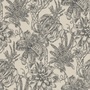 Casa Padrino Luxus Papiertapete Matt Beige / Anthrazit - 10,05 x 0,53 m - Tapete mit Blumen Design  