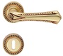 Casa Padrino Jugendstil T�rklinken Set Franz�sisches Gold 14,6 x H. 5 cm - Barock & Jugendstil T�rgriffe im klassischen Design