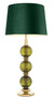 Casa Padrino Luxus Tischleuchte Gr�n / Gold  50 x H. 105 cm - Wohnzimmer Tischlampe mit mundgeblasenem Glas