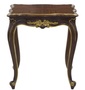Casa Padrino Luxus Barock Beistelltisch Dunkelbraun / Gold 58 x 48 x H. 66 cm - Luxus Qualit�t