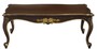 Casa Padrino Luxus Barock Couchtisch Dunkelbraun / Gold 117 x 72 x H. 42 cm - Barock Wohnzimmerm�bel
