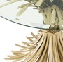 Casa Padrino Luxus Beistelltisch Antik Gold  90 x H. 70 cm - Runder Designer Beistelltisch mit abgeschrgter Tischplatte
