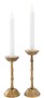 Casa Padrino Luxus Kerzenhalter Set Vintage Messingfarben - Hotel & Restaurant Deko Accessoires