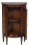 Casa Padrino Luxus Jugendstil Kommode Hellbraun / Braun 51 x 28 x H. 82 cm - Kleiner Halbrunder Schrank mit T�r