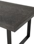 Casa Padrino Luxus Esstisch mit Eichenfurnier Tischplatte Schwarz / Bronze 230 x 100 x H. 75,5 cm - Luxus Esszimmerm�bel