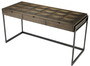 Casa Padrino Luxus Schreibtisch mit 3 Schubladen Braun / Bronze 150 x 60 x H. 75,5 cm - B�rom�bel