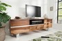 Casa Padrino  Designer Fernsehschrank Natur B.160cm x H.50cm x T.45cm - Sideboard - Kommode - Handgefertigt Massivholz!