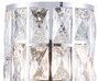 Casa Padrino Luxus Wandleuchte Silber 14,7 x 10 x H. 21,2 cm - Elegante Wandlampe mit Kristallglas