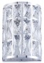 Casa Padrino Luxus Wandleuchte Silber 14,7 x 10 x H. 21,2 cm - Elegante Wandlampe mit Kristallglas