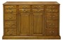 Casa Padrino Luxus Wohnzimmerschrank mit 2 T�ren und 14 Schubladen Braun 120 x 39 x H. 80 cm - Luxus Qualit�t