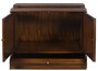 Casa Padrino Luxus Mahagoni B�cherschrank mit 2 T�ren und Schublade Dunkelbraun 86 x 47 x H. 68 cm - Luxus B�rom�bel