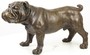 Casa Padrino Luxus Bronzefigur Englische Bulldogge Bronze 54,5 x 24,1 x H. 31 cm - Dekofigur