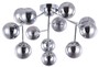Casa Padrino Wohnzimmer Deckenleuchte Silber  60 x H. 20 cm - Deckenlampe mit kugelf�rmigen Lampenschirmen