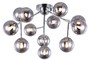 Casa Padrino Wohnzimmer Deckenleuchte Silber  60 x H. 20 cm - Deckenlampe mit kugelf�rmigen Lampenschirmen