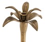 Casa Padrino Luxus Kerzenhalter Vintage Messingfarben  20 x H. 30 cm - Messing Kerzenst�nder im Palmen Design