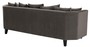 Casa Padrino Luxus Sofa mit Kissen Dunkelgrau / Schwarz 240 x 95 x H. 78 cm - Luxus Wohnzimmerm�bel