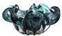 Casa Padrino Deko Sch�ssel aus mundgeblasenem Glas Gr�n  21 x H. 10 cm - Luxus Deko Accessoires