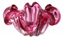 Casa Padrino Deko Sch�ssel aus mundgeblasenem Glas Pink  21 x H. 10 cm - Luxus Deko Accessoires