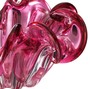 Casa Padrino Deko Sch�ssel aus mundgeblasenem Glas Pink  21 x H. 10 cm - Luxus Deko Accessoires