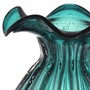 Casa Padrino Glas Vase / Blumenvase Gr�n  26 x H. 33 cm - Luxus Wohnzimmer Deko 