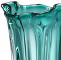 Casa Padrino Luxus Glas Vase / Blumenvase T�rkis  19 x H. 34 cm - Deko Accessoires