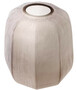 Casa Padrino Luxus Vase Sandfarben  33 x H. 32 cm - Luxus Wohnzimmer Dekoration