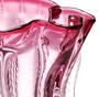 Casa Padrino Designer Glas Blumenvase Rosa  25 x H. 28 cm - Luxus Deko Vase