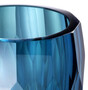 Casa Padrino Luxus Deko Glas Vase Blau  12 x H. 14 cm - Luxus Qualit�t