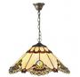Casa Padrino Luxus Tiffany H�ngeleuchte Mehrfarbig  40 x H. 83 cm - Handgefertigte Pendelleuchte aus 264 Teilen 