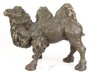 Casa Padrino Luxus Bronzefigur Kamel Bronze / Gold 44 x H. 34 cm - Edle Bronze Skulptur 