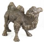 Casa Padrino Luxus Bronzefigur Kamel Bronze / Gold 44 x H. 34 cm - Edle Bronze Skulptur 
