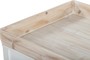 Casa Padrino Landhausstil Beistelltisch mit abnehmbarem Tablett Naturfarben / Wei� 100 x 50 x H. 55 cm - Landhausstil M�bel