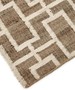 Casa Padrino Luxus Jute Teppich Naturfarben / Wei� 300 x 400 cm - Luxus Wohnzimmer Accessoires