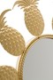 Casa Padrino Designer Spiegel / Wandspiegel im Ananas Design Gold  50 cm - Designerm�bel