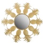 Casa Padrino Designer Spiegel / Wandspiegel im Ananas Design Gold  50 cm - Designerm�bel