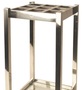 Casa Padrino Luxus Edelstahl Schirmst�nder Silber 30 x 30 x H. 70 cm - Luxus Accessoires