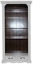 Casa Padrino Vintage B�cherschrank Antik Stil Weiss / Holzfarben 190 x 98 cm - B�cherregal Regal Schrank 