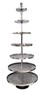Casa Padrino Luxus Etagere 7-Stufig Silber  90 x H. 240 cm - Hotel & Restaurant Accessoires 