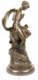 Casa Padrino Luxus Bronze Skulptur Das Band Der Liebe Bronze / Gold / Grau 30,5 x 24 x H. 54,8 cm - Dekofigur mit Marmorsockel