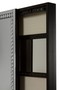 Casa Padrino Luxus Schmuckschrank mit Spiegelt�r Silber / Schwarz 35 x 9 x H. 120 cm - Luxus Kollektion