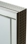 Casa Padrino Luxus Schmuckschrank Silber 40 x 9 x H. 80 cm - Spiegelschrank mit verspiegelter Schiebet�r 