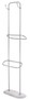 Casa Padrino Luxus Handtuchhalter Silber / Wei 50 x 22 x H. 159 cm - Luxus Badezimmer Accessoires