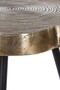 Casa Padrino Luxus Beistelltisch Set Bronze / Schwarz 57 x 50 x H. 52 cm - Metall Beistelltische im Baumscheiben Design mit aufwendigem Jahresringmuster in den Tischplatten