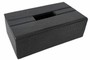 Casa Padrino Luxus Tissue Box / Papiert�cherbox Schwarz Kroko-Optik 25 x 14 x H. 7,5 cm - Luxus Accessoires 