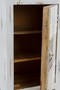 Casa Padrino Landhausstil Shabby Chic Kommode Antik Wei� / Mehrfarbig 40 x 32 x H. 70 cm - Kleiner Landhausstil Schrank mit T�r 