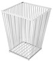 Casa Padrino Luxus Edelstahl W�schekorb Silber 30 x 30 x H. 40,5 cm - Luxus Kollektion