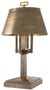 Casa Padrino Luxus Tischleuchte Vintage Messingfarben  52 x H. 85 cm - Hotel & Restaurant Tischlampe