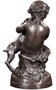 Casa Padrino Luxus Bronzefigur Engel mit Lamm Bronze 21 x 20 x H. 38 cm - Deko Bronze Skulptur