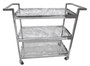 Casa Padrino Luxus Servierwagen Silber 93 x 40 x H. 79 cm - Hotel Restaurant Gastronomie Trolley  