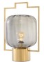 Casa Padrino Luxus Tischleuchte Gold / Grau 32 x H. 48,5 cm - Hotel & Restaurant Tischlampe
